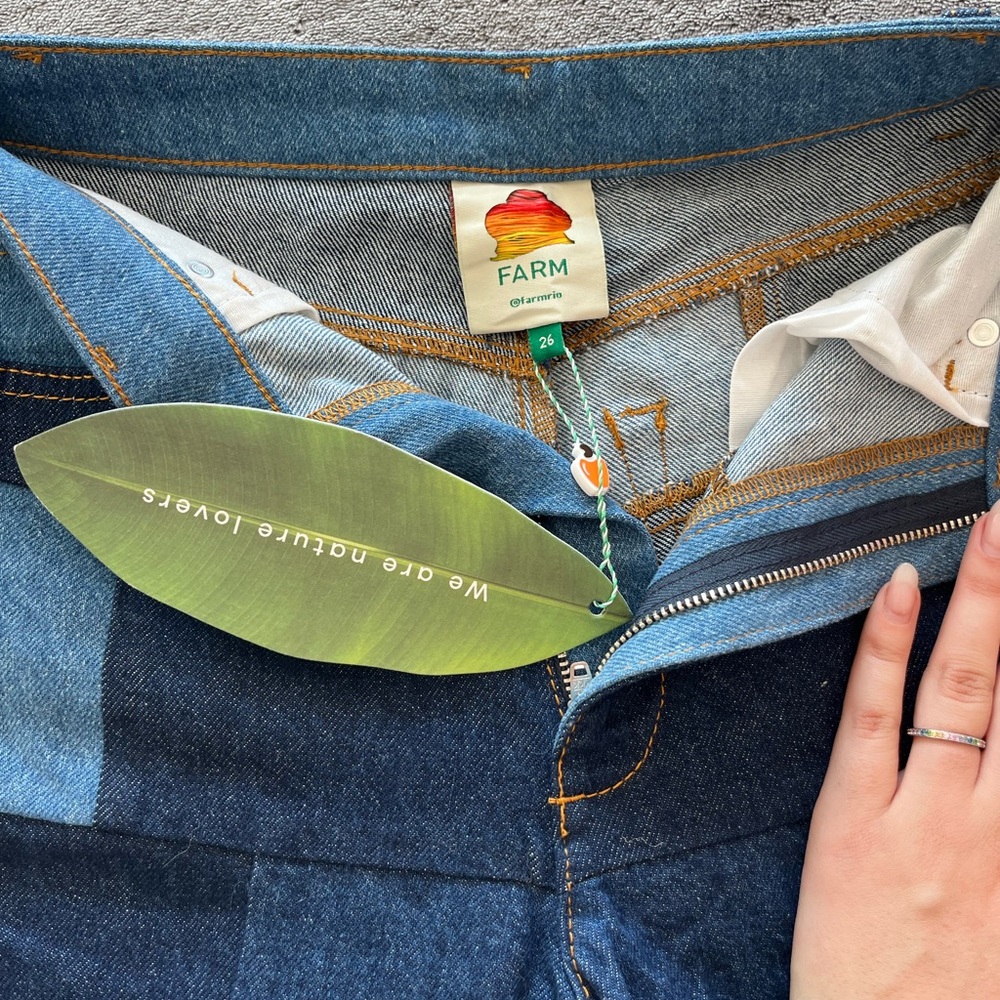 Farm Rio Denim Patchwork Jeans - Picture 2 of 5